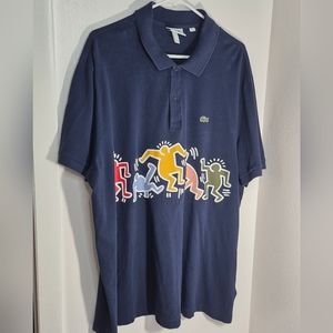 Lacoste Keith Haring Men's Polo Shirt Size 4XL